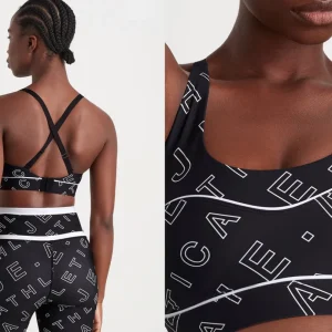 Outlet Aje ATHLETICA Sweetheart Piping Bra 330 Black Fineline Logo