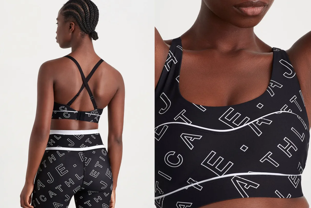 sweetheart_piping_bra__14.webp Outlet Aje ATHLETICA Sweetheart Piping Bra 330 Black Fineline Logo