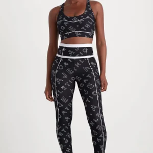 Outlet Aje ATHLETICA Sweetheart Piping Bra 330 Black Fineline Logo