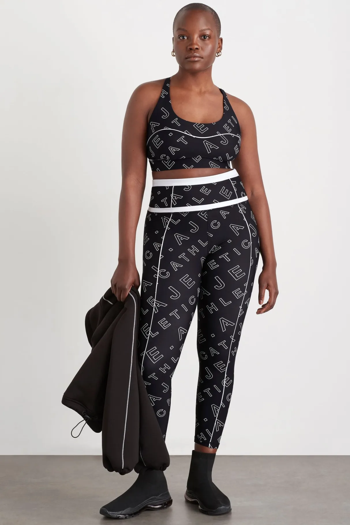 sweetheart_piping_bra__6.webp Outlet Aje ATHLETICA Sweetheart Piping Bra 330 Black Fineline Logo