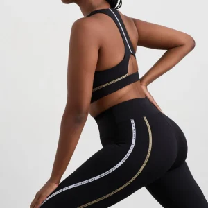 Best Sale Aje ATHLETICA Taped Drawcord 7/8 Legging 238 Black/Multi