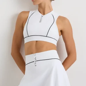 Fashion Aje ATHLETICA Tennis Skirt 637 White/Black Logo