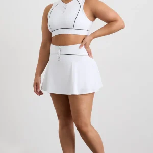Fashion Aje ATHLETICA Tennis Skirt 637 White/Black Logo