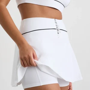 Fashion Aje ATHLETICA Tennis Skirt 637 White/Black Logo