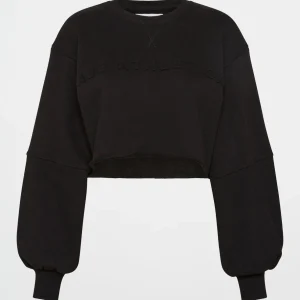 Fashion Aje ATHLETICA Terry Crop Top 413 Black