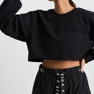 Fashion Aje ATHLETICA Terry Crop Top 413 Black