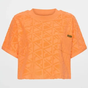 Best Aje ATHLETICA Terry Cropped Tee 416 Soft Apricot