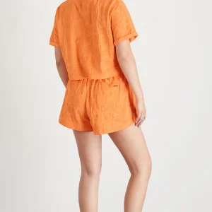 Best Aje ATHLETICA Terry Cropped Tee 416 Soft Apricot