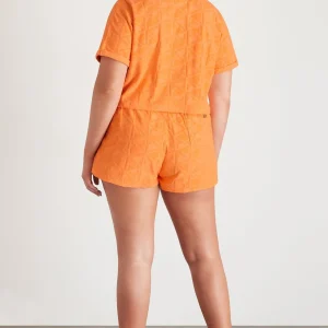 Best Aje ATHLETICA Terry Cropped Tee 416 Soft Apricot