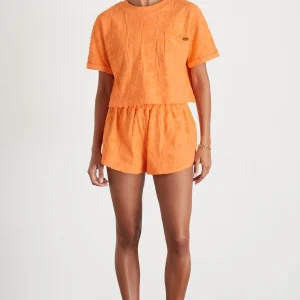 Best Aje ATHLETICA Terry Cropped Tee 416 Soft Apricot
