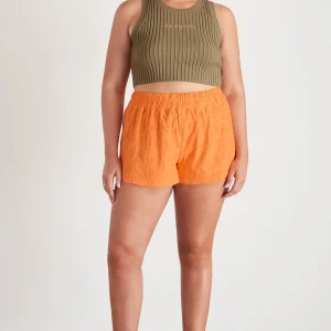 Clearance Aje ATHLETICA Terry Everyday Short 613 Soft Apricot