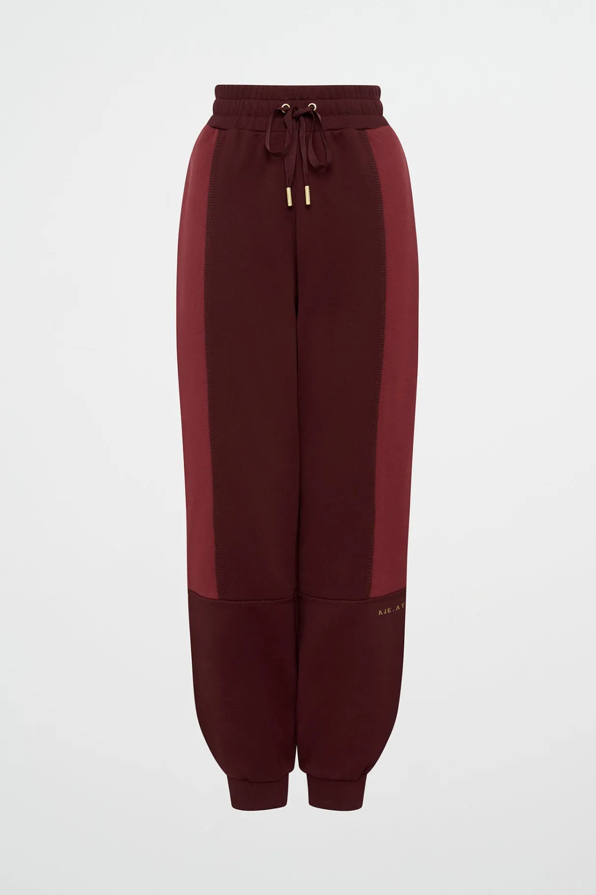 terry_track_pants__1-2.webp Clearance Aje ATHLETICA Terry Track Pants 508 Burgundy Red Currant