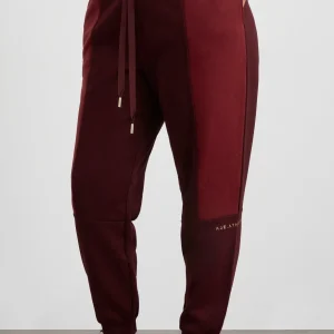 Clearance Aje ATHLETICA Terry Track Pants 508 Burgundy Red Currant