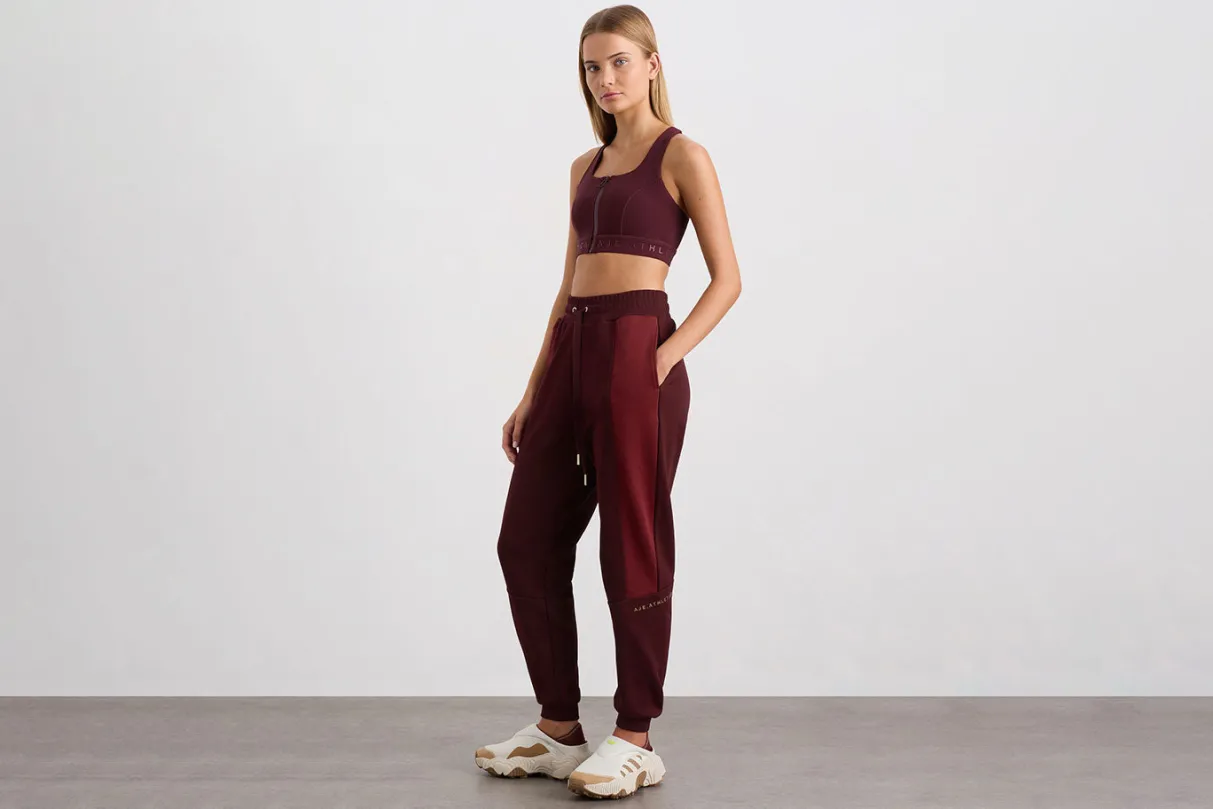 terry_track_pants__13-1.webp Clearance Aje ATHLETICA Terry Track Pants 508 Burgundy Red Currant