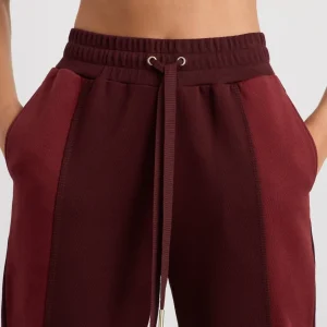 Clearance Aje ATHLETICA Terry Track Pants 508 Burgundy Red Currant