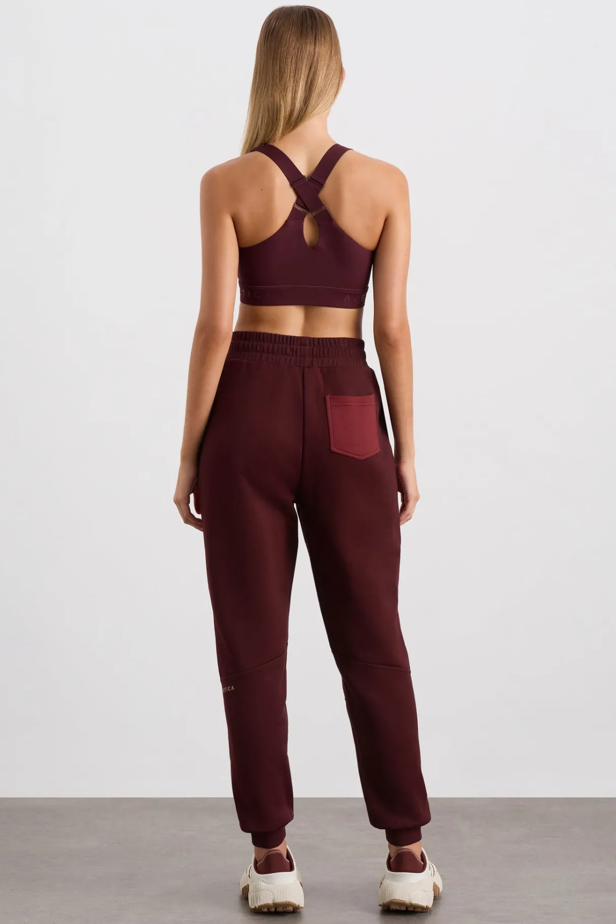 terry_track_pants__4-2.webp Clearance Aje ATHLETICA Terry Track Pants 508 Burgundy Red Currant