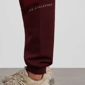Clearance Aje ATHLETICA Terry Track Pants 508 Burgundy Red Currant