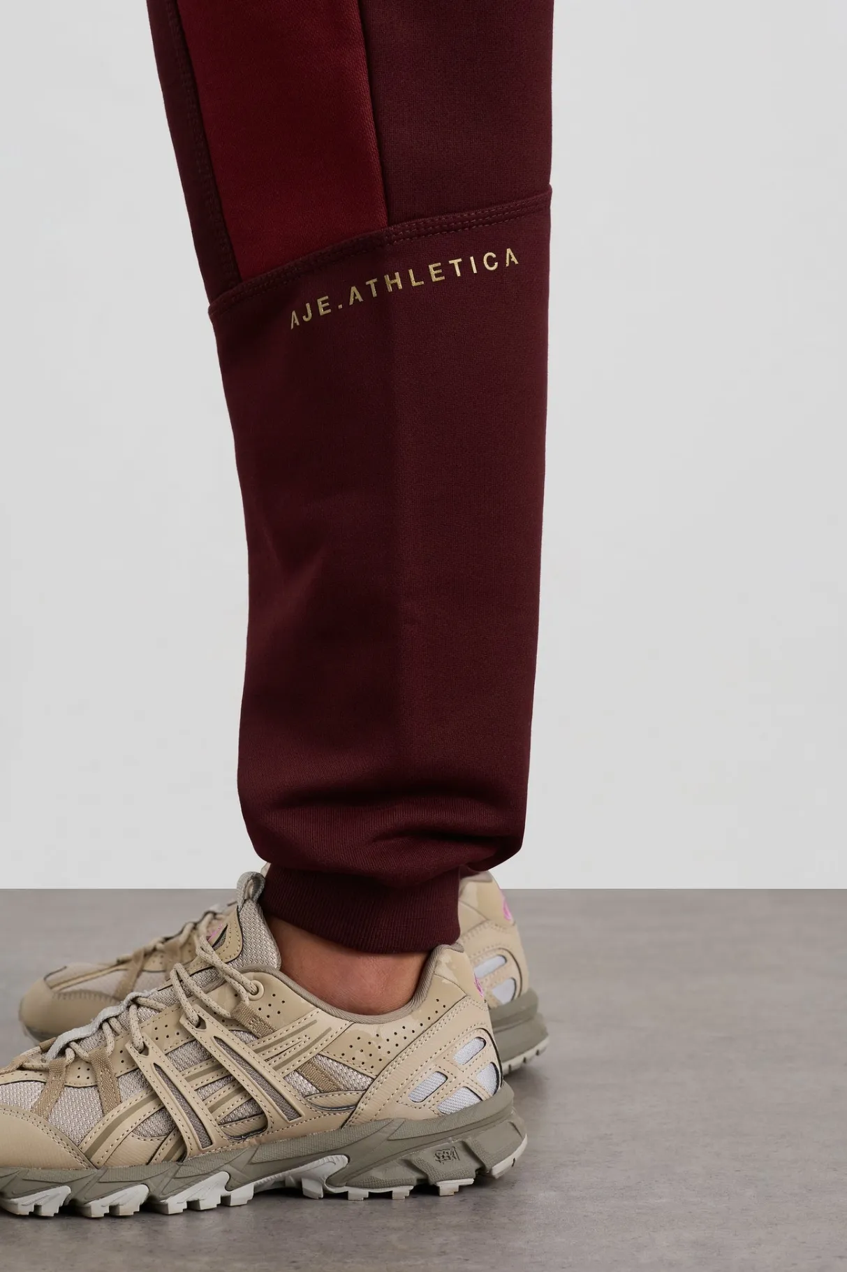 terry_track_pants__7-2.webp Clearance Aje ATHLETICA Terry Track Pants 508 Burgundy Red Currant