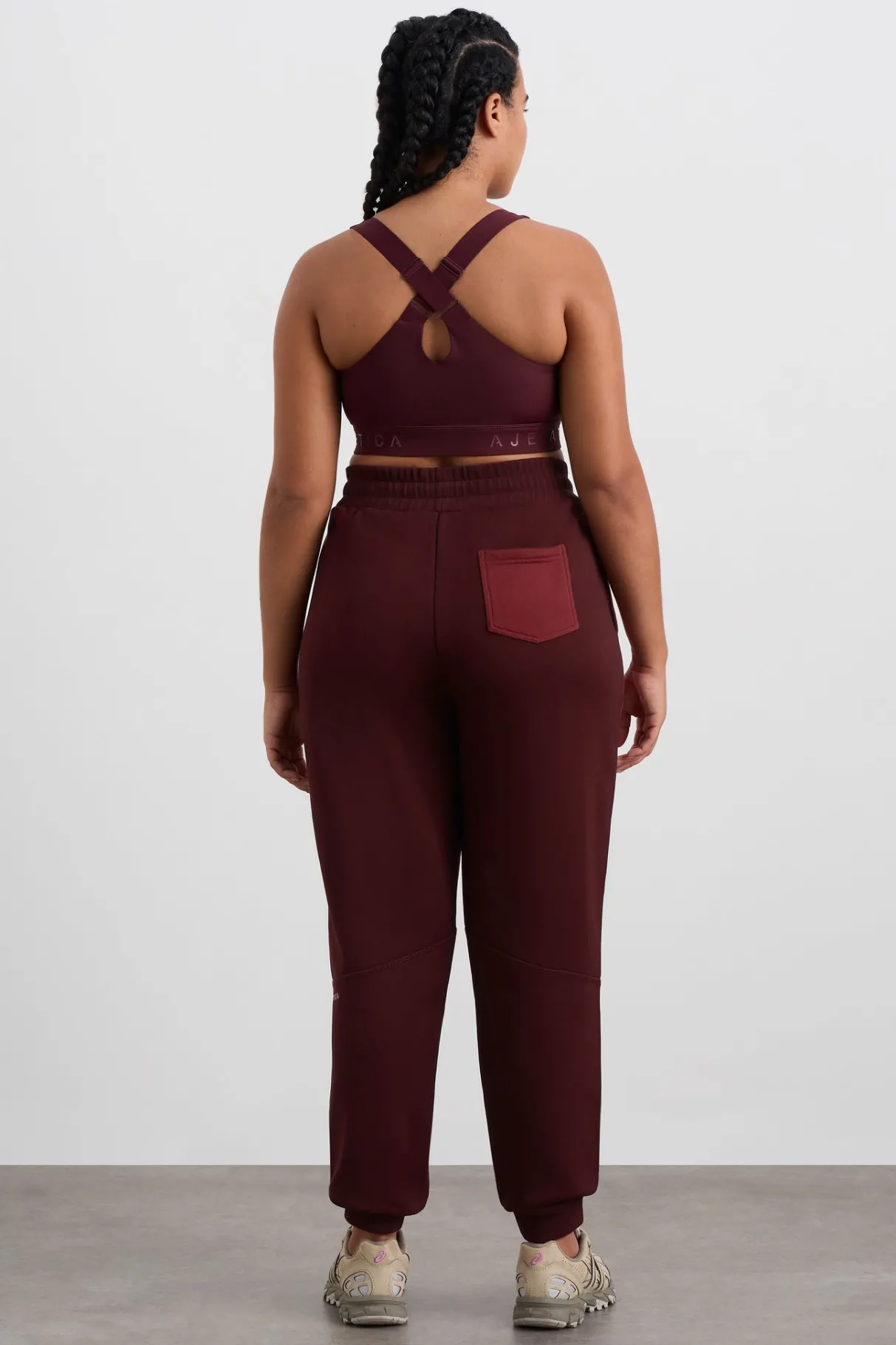 terry_track_pants__8-2.webp Clearance Aje ATHLETICA Terry Track Pants 508 Burgundy Red Currant