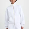 Best Sale Aje ATHLETICA Terry Zip Jacket 772 White