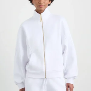 Best Sale Aje ATHLETICA Terry Zip Jacket 772 White