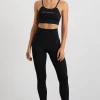 Outlet Aje ATHLETICA Thread Through Legging 228 Black/White Logo