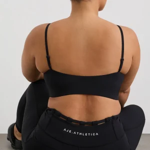 Outlet Aje ATHLETICA Thread Through Legging 228 Black/White Logo