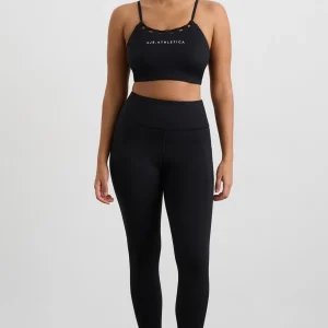 Shop Aje ATHLETICA Thread Through Sports Bra 361 Black/White Logo