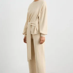 Sale Aje ATHLETICA Tie Back Jumper 122 Moonstone Grey