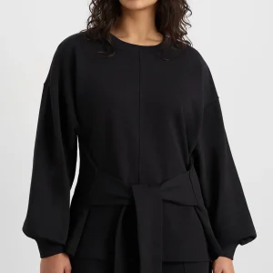 Clearance Aje ATHLETICA Tie Back Jumper 122 Black