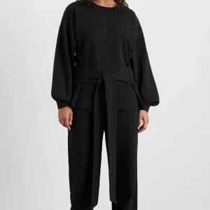 Clearance Aje ATHLETICA Tie Back Jumper 122 Black
