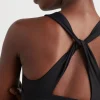 Fashion Aje ATHLETICA Twist Back Sports Bra 335 Black/Gold
