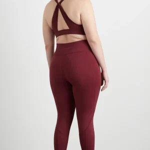 Store Aje ATHLETICA Twist Back Sports Bra 335 Burnt Burgundy/Berry