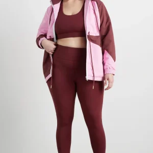 Store Aje ATHLETICA Twist Back Sports Bra 335 Burnt Burgundy/Berry