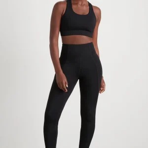 Fashion Aje ATHLETICA Twist Back Sports Bra 335 Black/Gold
