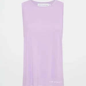 Sale Aje ATHLETICA Twist Back Tank 137 Lavender/White
