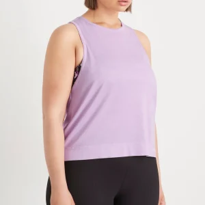 Sale Aje ATHLETICA Twist Back Tank 137 Lavender/White