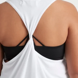 Clearance Aje ATHLETICA Twist Back Tank 137 White/Black