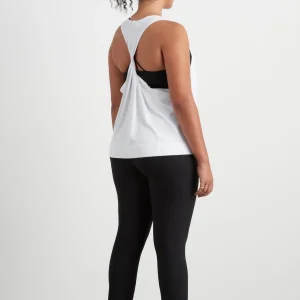 Clearance Aje ATHLETICA Twist Back Tank 137 White/Black