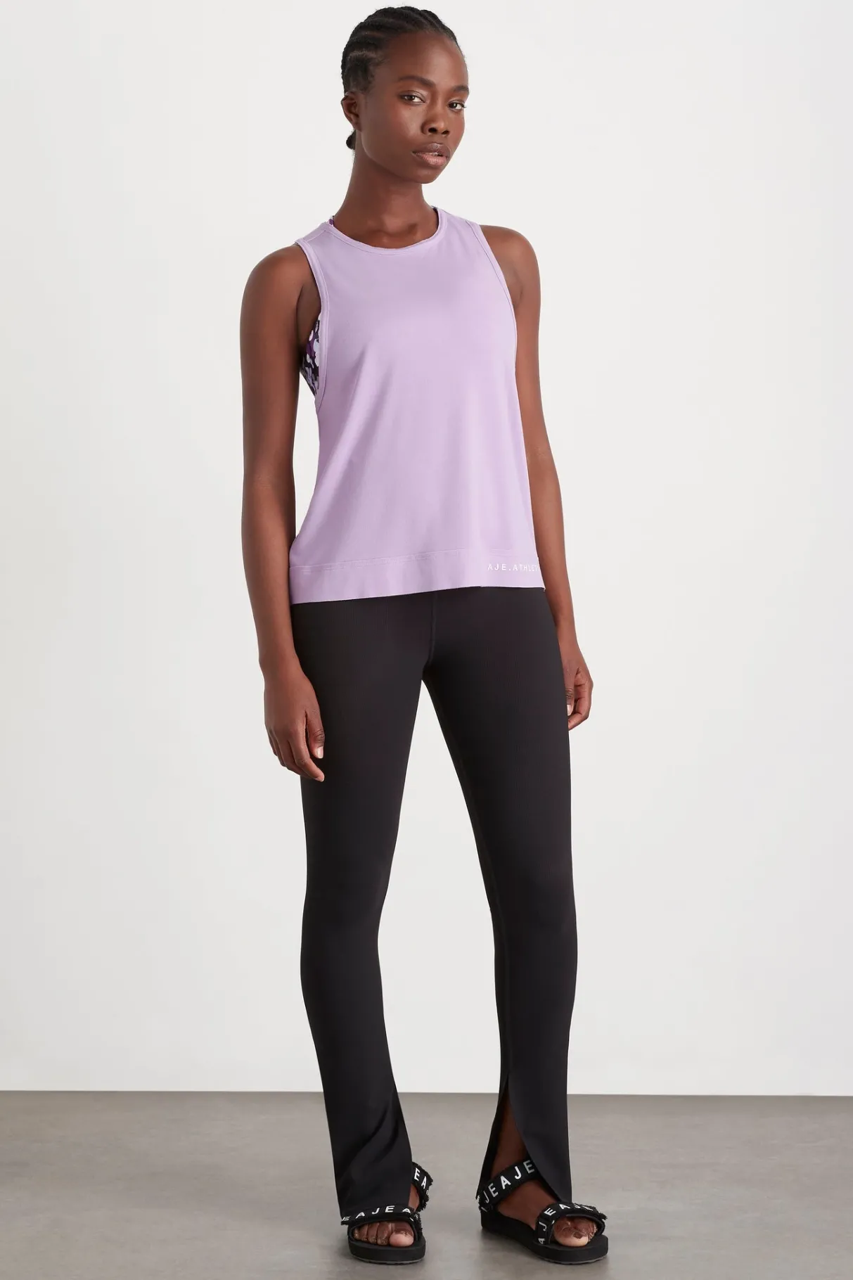 twist_back_tank__3-1.webp Sale Aje ATHLETICA Twist Back Tank 137 Lavender/White