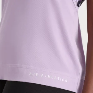 Sale Aje ATHLETICA Twist Back Tank 137 Lavender/White