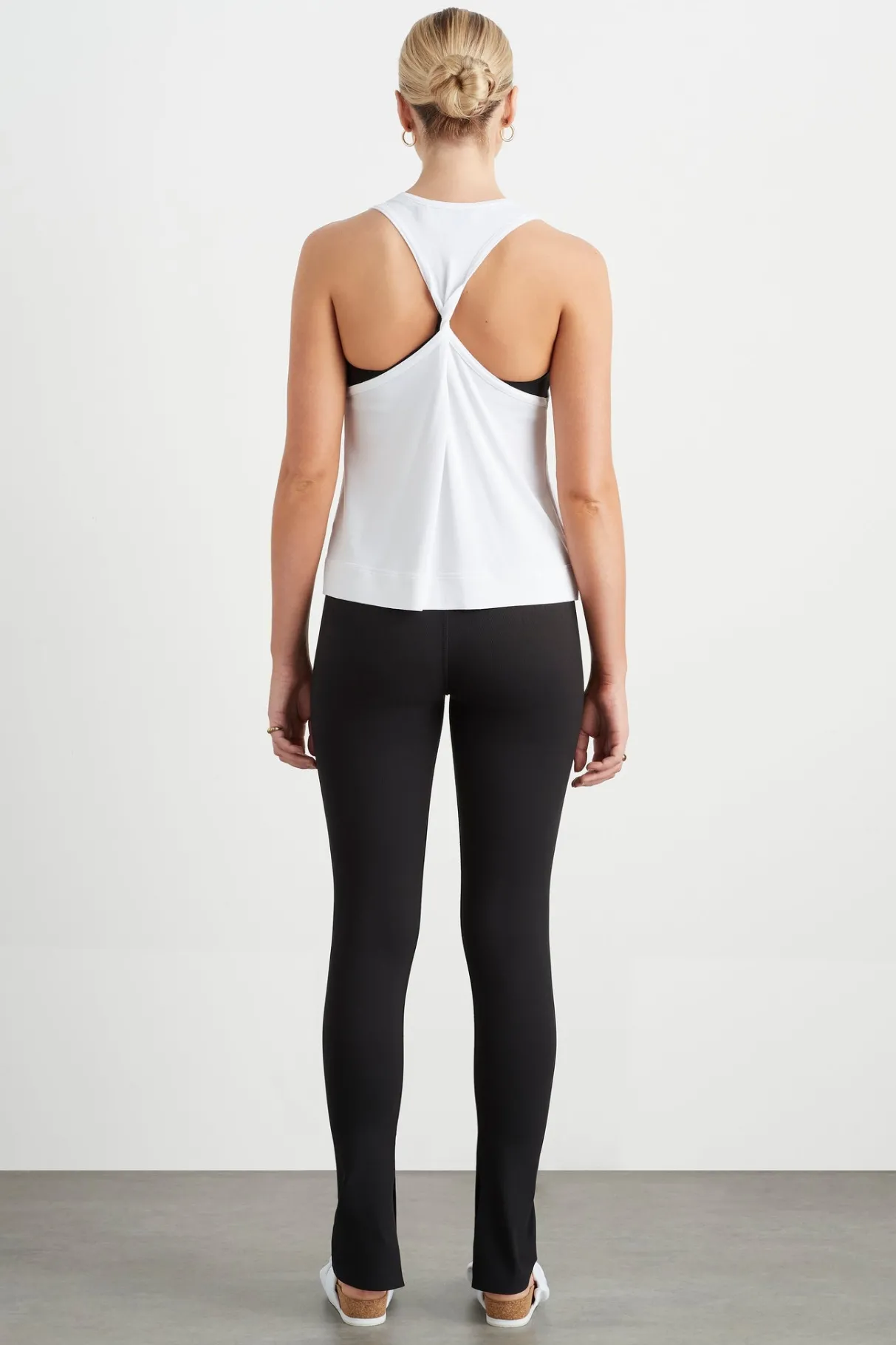 twist_back_tank__5-2.webp Clearance Aje ATHLETICA Twist Back Tank 137 White/Black