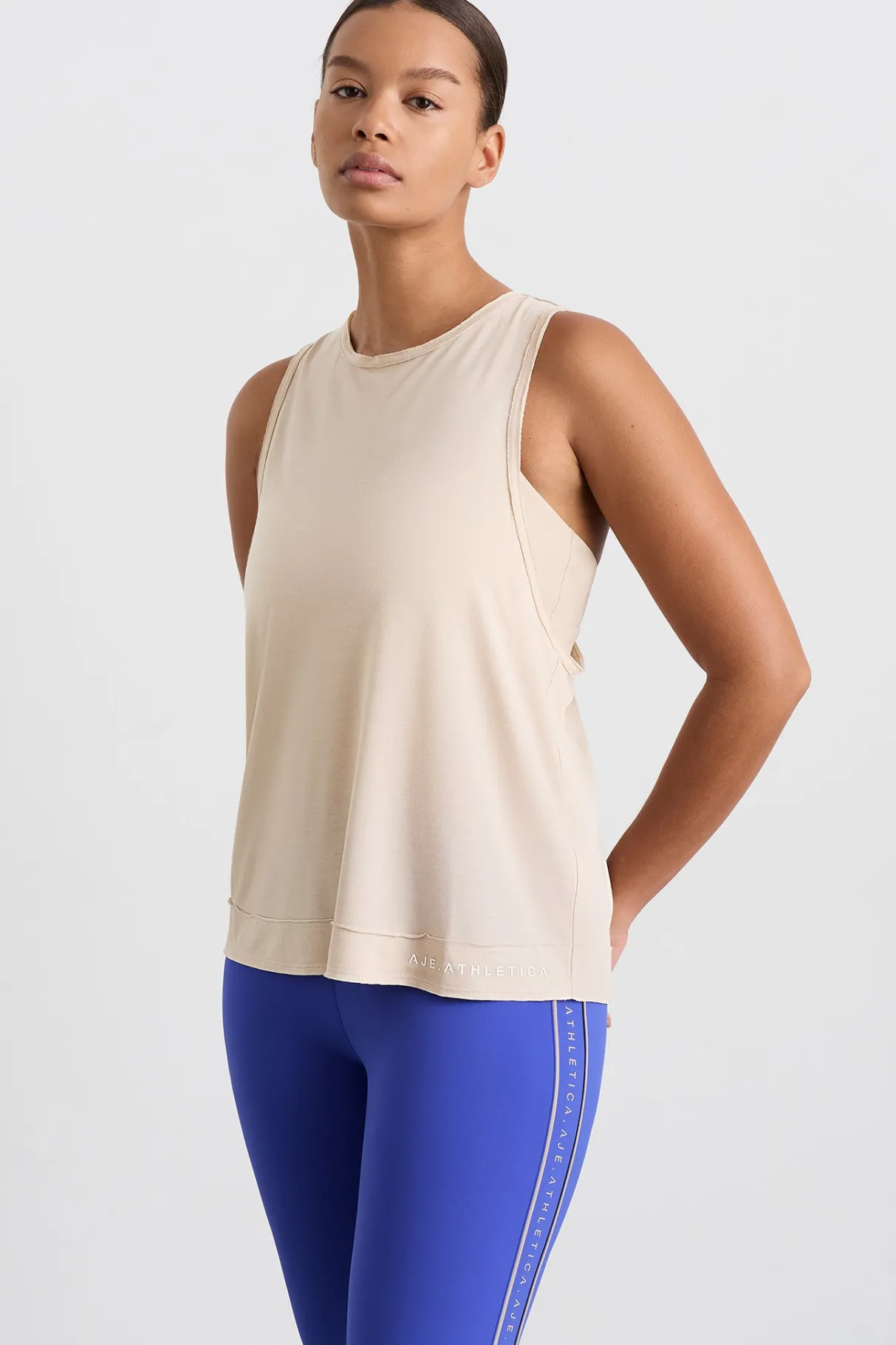 twist_back_tank__8.webp Online Aje ATHLETICA Twist Back Tank 137 Latte Beige