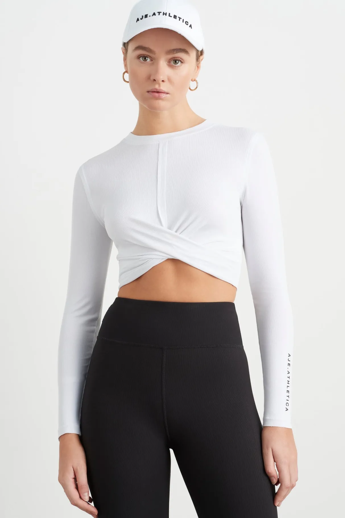 twist_front_long_sleeve_crop_top__0.webp Cheap Aje ATHLETICA Twist Front Long Sleeve Crop Top 328 White/Black