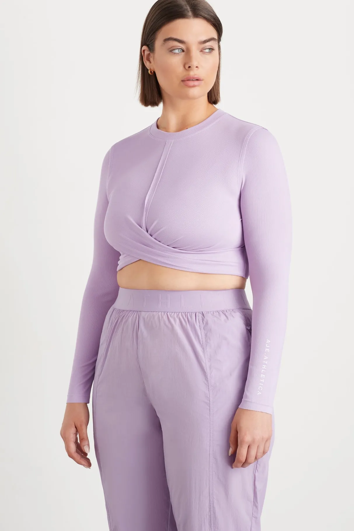 twist_front_long_sleeve_crop_top__10-1.webp Fashion Aje ATHLETICA Twist Front Long Sleeve Crop Top 328 Lavender/White