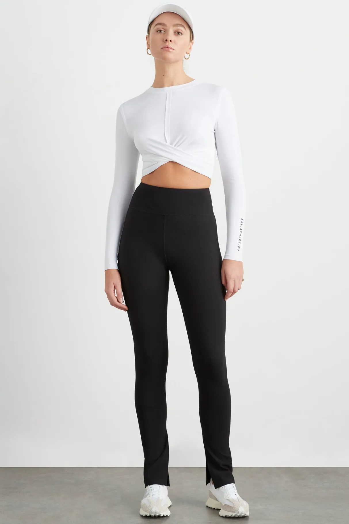 twist_front_long_sleeve_crop_top__2.webp Cheap Aje ATHLETICA Twist Front Long Sleeve Crop Top 328 White/Black