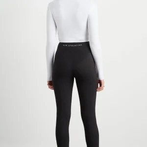 Cheap Aje ATHLETICA Twist Front Long Sleeve Crop Top 328 White/Black