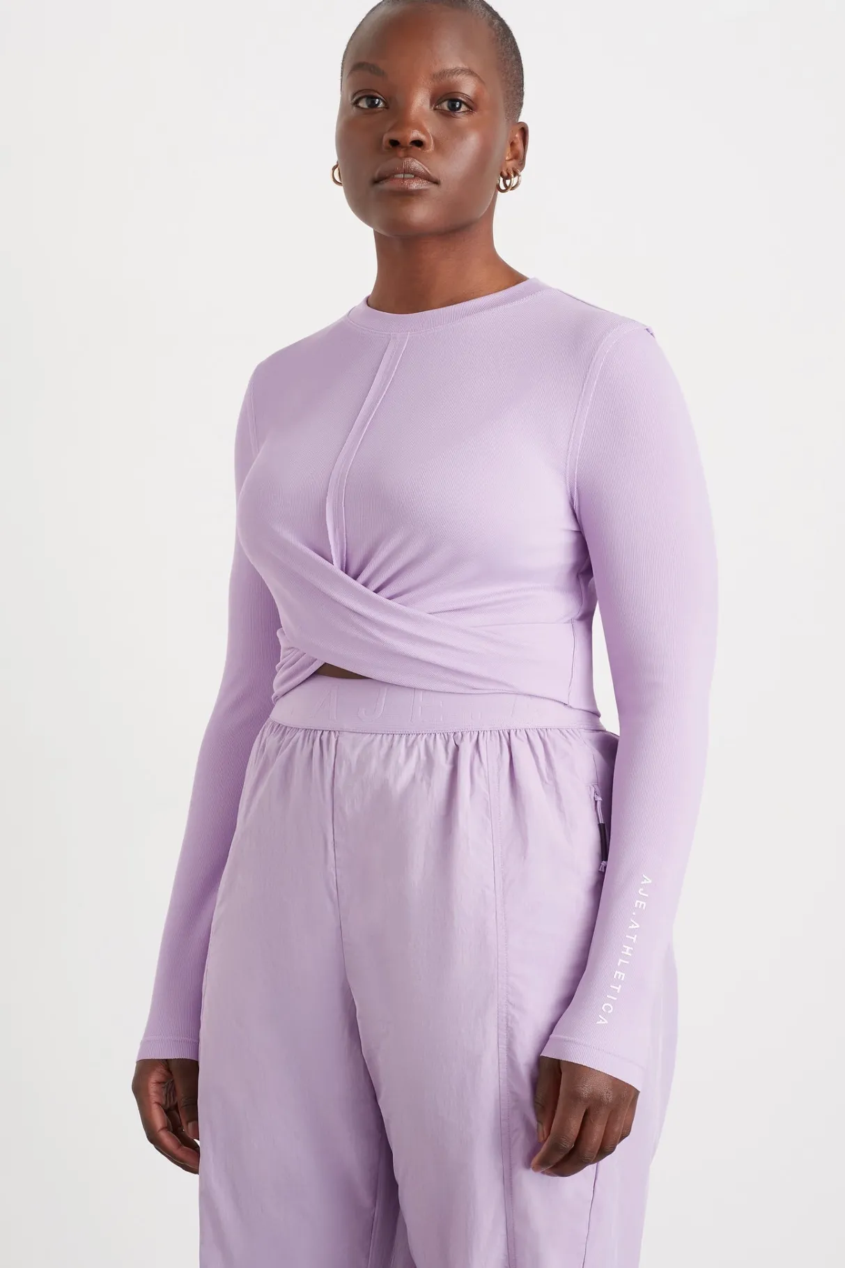 twist_front_long_sleeve_crop_top__6-1.webp Fashion Aje ATHLETICA Twist Front Long Sleeve Crop Top 328 Lavender/White