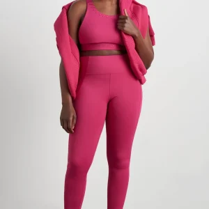 Sale Aje ATHLETICA Whipstitch Crop Top 326 Berry