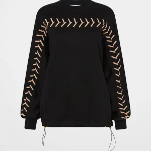 Flash Sale Aje ATHLETICA Whipstitch Jumper 424 Black/Beige